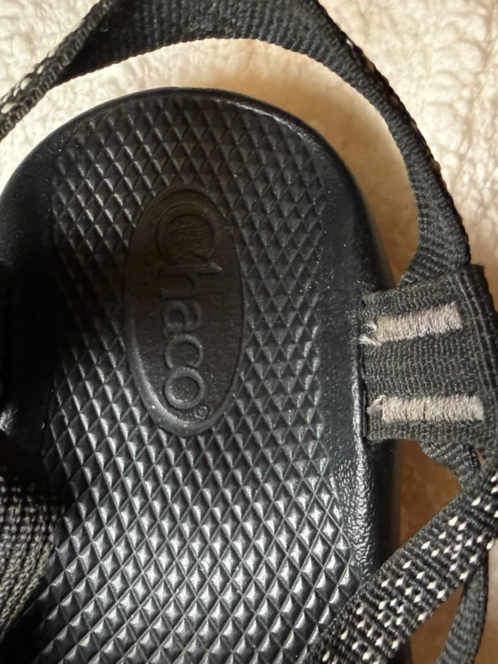 Chaco Black Adjustable Sport Sandals